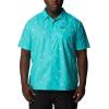 imageColumbia Mens Pine Canyon Short SleeveBright Aqua Baja Bonanza