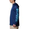 imageColumbia Mens Terminal TackkleHoodieCarbonOpal Blue Logo