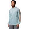 imageColumbia Mens Terminal TackkleHoodieCrushed Blue HeatherBright Nectar Logo