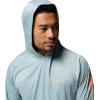 imageColumbia Mens Terminal TackkleHoodieCrushed Blue HeatherBright Nectar Logo