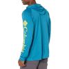 imageColumbia Mens Terminal TackkleHoodieDeep MarineLaser Lemon Logo