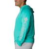 imageColumbia Mens Terminal TackkleHoodieElectric TurquoiseCool Grey Logo