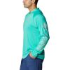 imageColumbia Mens Terminal TackkleHoodieElectric TurquoiseCool Grey Logo