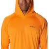 imageColumbia Mens Terminal TackkleHoodieOrange BlastBlack Logo