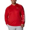 imageColumbia Mens Terminal TackkleHoodieRed SparkWhite Logo