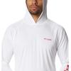 imageColumbia Mens Terminal TackkleHoodieWhiteRed Spark Logo
