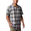 imageColumbia Mens Under Exposure Yarn Dye Short Sleeve ShirtCity Grey Madras Gingham
