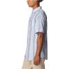 imageColumbia Mens Under Exposure Yarn Dye Short Sleeve ShirtPurple Lotus Blocky Stripe