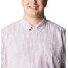 imageColumbia Mens Under Exposure Yarn Dye Short Sleeve ShirtRed Onion Oxford Stripe