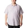 imageColumbia Mens Under Exposure Yarn Dye Short Sleeve ShirtRed Onion Oxford Stripe