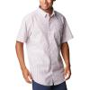 imageColumbia Mens Under Exposure Yarn Dye Short Sleeve ShirtRed Onion Oxford Stripe