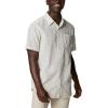 imageColumbia Mens Under Exposure Yarn Dye Short Sleeve ShirtSavory Oxford Stripe