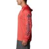 imageColumbia Mens Terminal TackkleHoodieSunset RedCollegiate Navy Logo