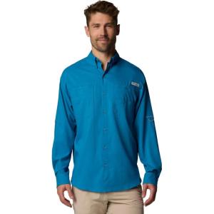 imageColumbia Mens PFG Tamiami II UPF 40 Long Sleeve Fishing ShirtBlue Echo