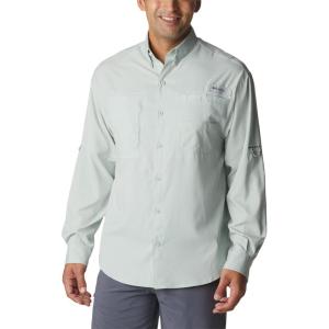 imageColumbia Mens PFG Tamiami II UPF 40 Long Sleeve Fishing ShirtCool Green
