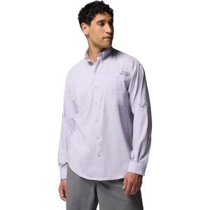 imageColumbia Mens PFG Tamiami II UPF 40 Long Sleeve Fishing ShirtLavender Pearl