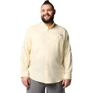 imageColumbia Mens PFG Tamiami II UPF 40 Long Sleeve Fishing ShirtLemon Wash