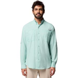imageColumbia Mens PFG Tamiami II UPF 40 Long Sleeve Fishing ShirtMisty Jade