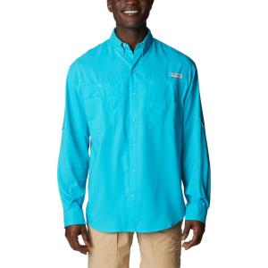 imageColumbia Mens PFG Tamiami II UPF 40 Long Sleeve Fishing ShirtOcean Teal