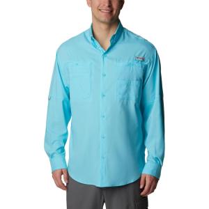 imageColumbia Mens PFG Tamiami II UPF 40 Long Sleeve Fishing ShirtOpal Blue
