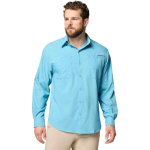 imageColumbia Mens PFG Tamiami II UPF 40 Long Sleeve Fishing ShirtVintage Blue