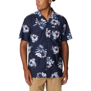 imageColumbia Mens Pine Canyon Short SleeveCollegiate Navy Staycation