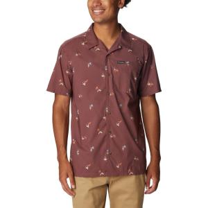 imageColumbia Mens Pine Canyon Short SleeveLight Raisin Baja Bonanza