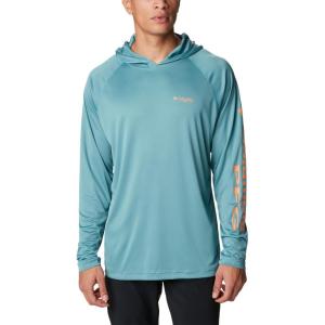 imageColumbia Mens Terminal TackkleHoodieTranquil TealOrange Reef Logo