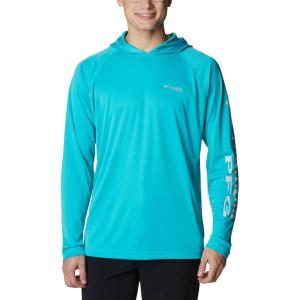 imageColumbia Mens Terminal TackkleHoodieTurquoiseCool Grey Logo