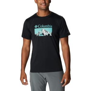 imageColumbia Mens Zero Rules Short Sleeve Graphic ShirtBlackFractal Peaks Graphic