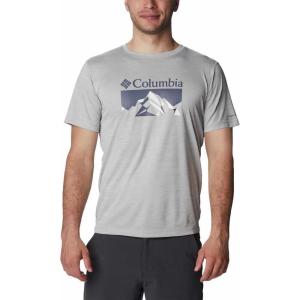 imageColumbia Mens Zero Rules Short Sleeve Graphic ShirtColumbia Grey HeatherFractal Peaks Grx