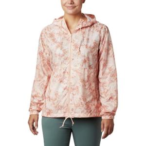 imageColumbia Womens Flash Forward Printed WindbreakerPeach Cloud Rubbed Texture
