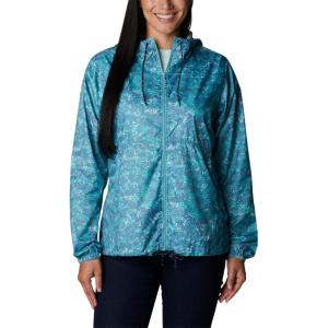 imageColumbia Womens Flash Forward Printed WindbreakerSea Wave Dotty Disguise Print