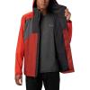 imageColumbia Mens Rain Scape JacketCity GreyWildfireCarnelian Red