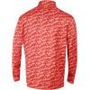 imageColumbia Golf Mens OmniWick Printed Wickhams Hills PulloverHoneycomb Intense Red