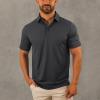 imageColumbia Mens Golf Drive Polo Shirt Omni Wick Performance Breathable Short SleeveForged Iron