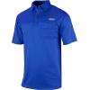 imageColumbia Mens Golf Flycaster Pocket Polo Shirt Omni Wick Breathable Short SleeveAzul