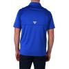 imageColumbia Mens Golf Flycaster Pocket Polo Shirt Omni Wick Breathable Short SleeveAzul
