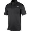 imageColumbia Mens Golf Flycaster Pocket Polo Shirt Omni Wick Breathable Short SleeveBlack