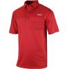 imageColumbia Mens Golf Flycaster Pocket Polo Shirt Omni Wick Breathable Short SleeveIntense Red