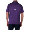 imageColumbia Mens Golf Flycaster Pocket Polo Shirt Omni Wick Breathable Short SleevePurple