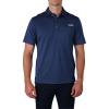 imageColumbia Mens Golf Flycaster Pocket Polo Shirt Omni Wick Breathable Short SleeveCollegiate Navy