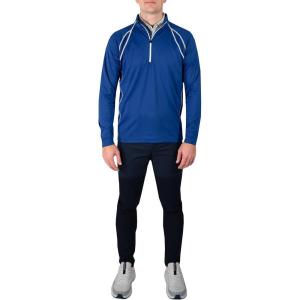 imageColumbia Golf Mens OmniHeat Range Session 14 Zip PulloverAzul