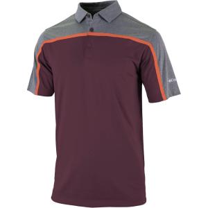 imageColumbia Golf Mens OmniWick Gallery PoloMauveBright Peach