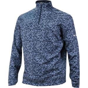 imageColumbia Golf Mens OmniWick Printed Wickhams Hills PulloverHoneycomb Collegiate Navy