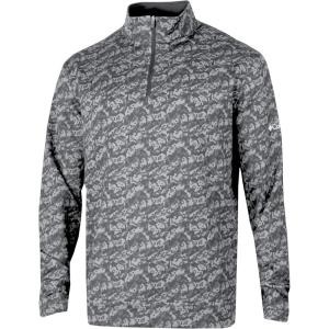 imageColumbia Golf Mens OmniWick Printed Wickhams Hills PulloverHoneycomb Cool Grey