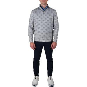 imageColumbia Golf Mens OmniWick Printed Wickhams Hills PulloverPrinted Cool Grey