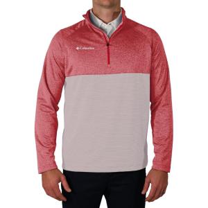 imageColumbia Golf Mens OmniWick Rockin It PulloverIntense Red