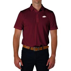 imageColumbia Golf Mens Univ of Arkansas Drive PoloBeet