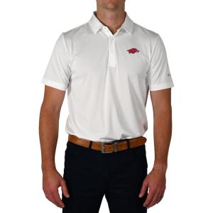 imageColumbia Golf Mens Univ of Arkansas Drive PoloWhite